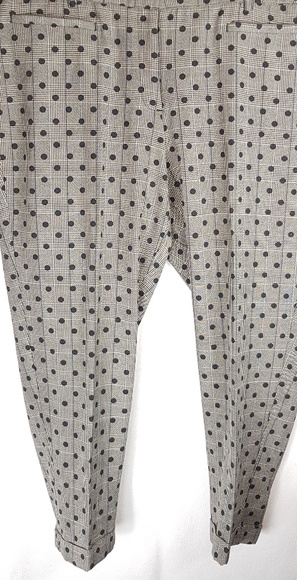 NWT Plus 28 ~THE MODERNIST LENA Curvy Fit Polkadot Ankle Pants LANE BRYANT ~NEW
